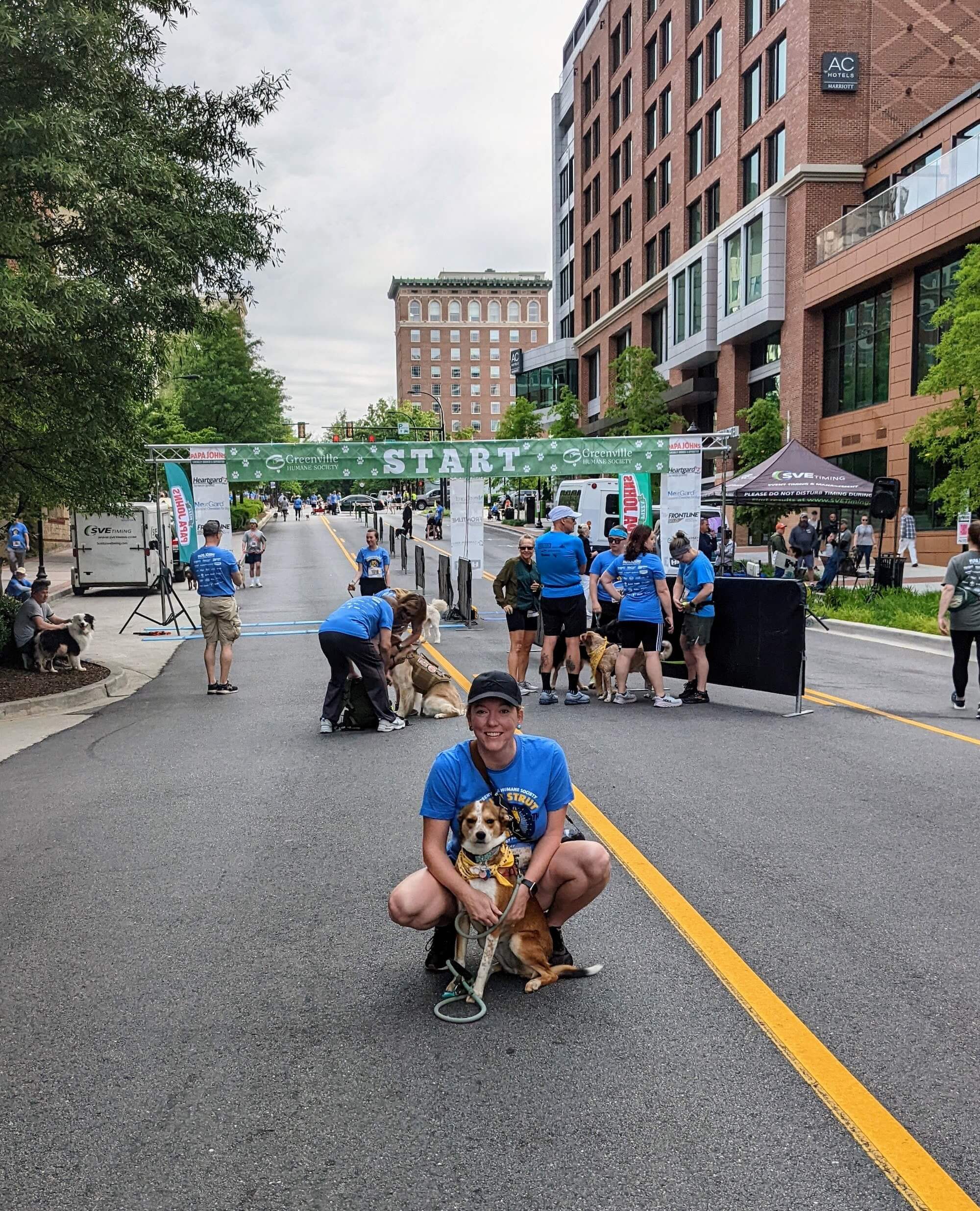 mutt strut in downtown greenville